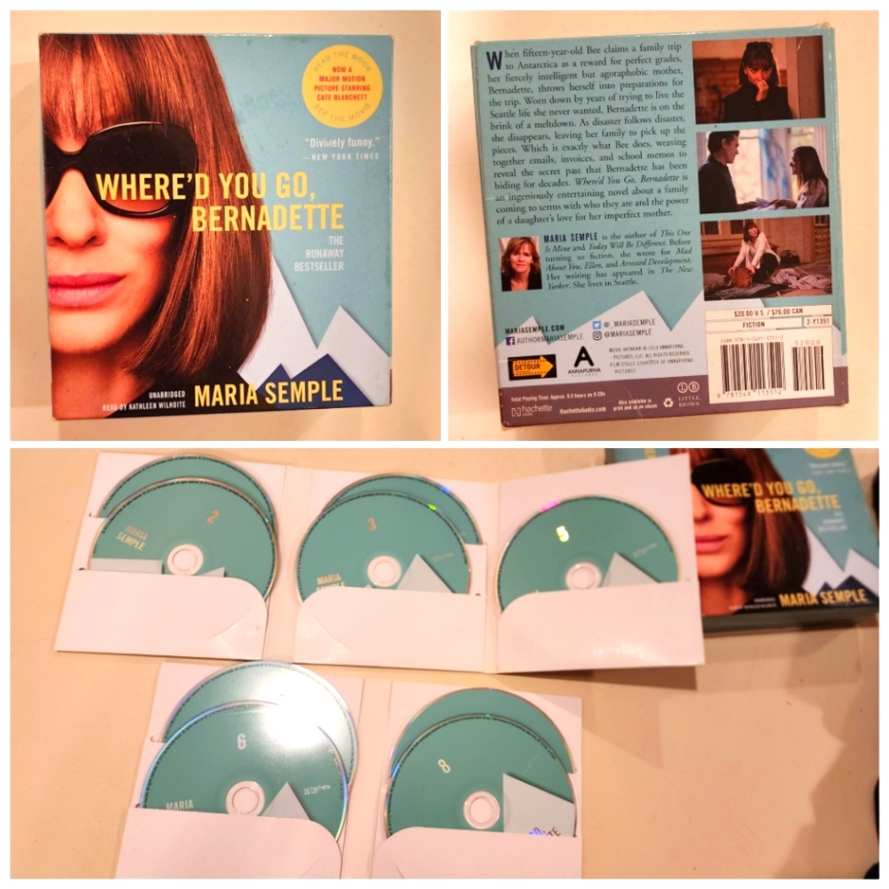 $7 SALE "Where'd You Go, Bernadette" CD/Audiobook by Maria Semple